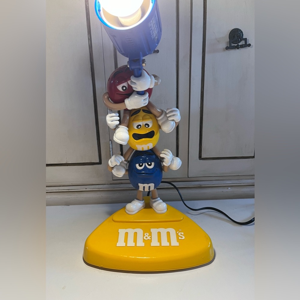 Vintage Stacking M&M’s table lamp collectible rare adjustable lamp